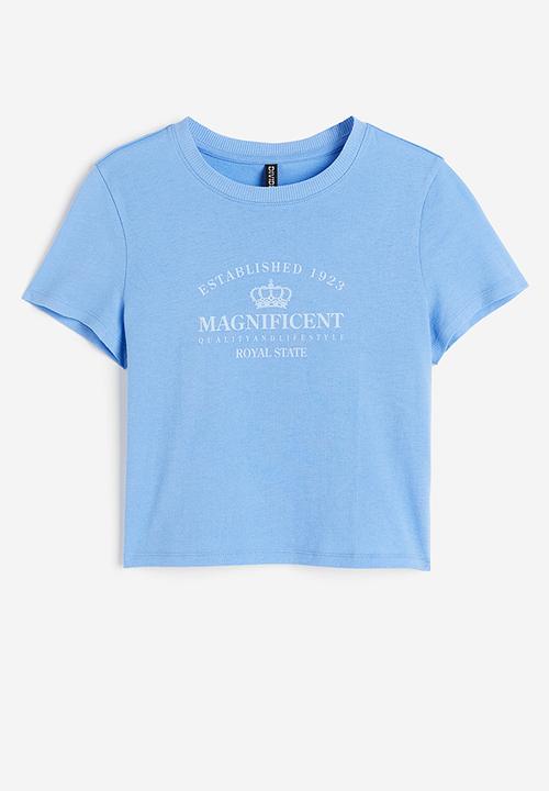 H&M - Printed T-shirt - blue magnificent