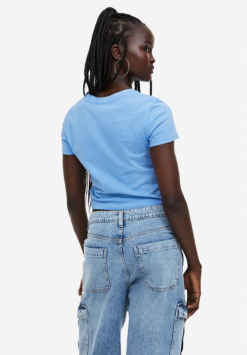 H&M - Printed T-shirt - blue magnificent
