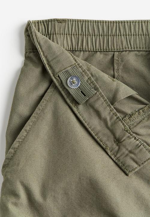 H&M - Wide cargo trousers - green