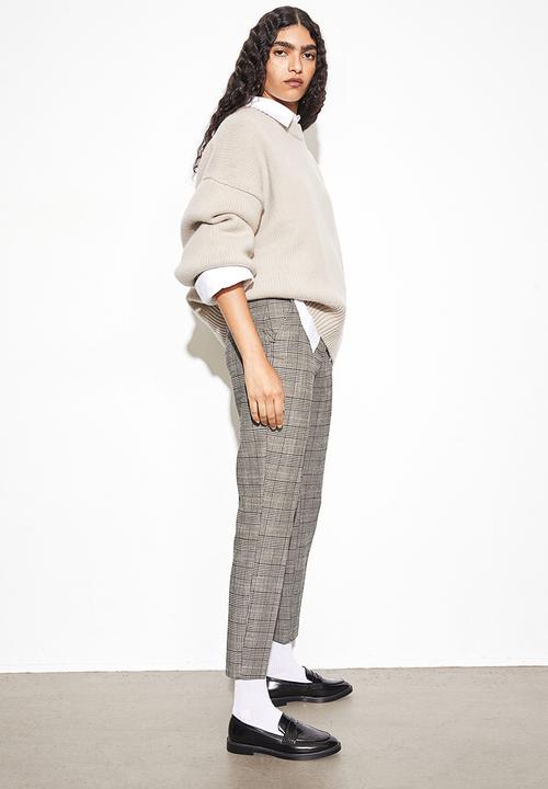 H&M - Cigarette trousers - multi, beige