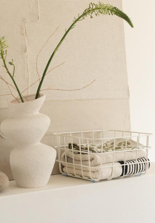 Popstrukt - Medium Waffle Basket - White