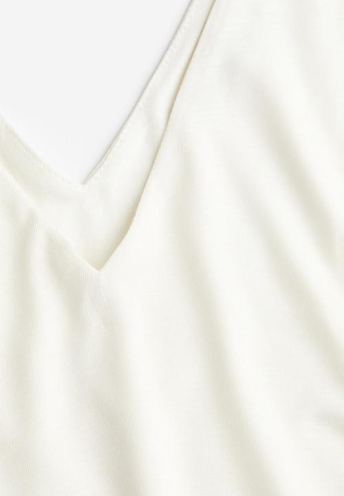 H&M - V-neck vest top - white