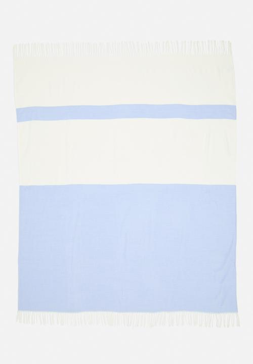 Sixth Floor - Spaced Stripe Throw - Blue