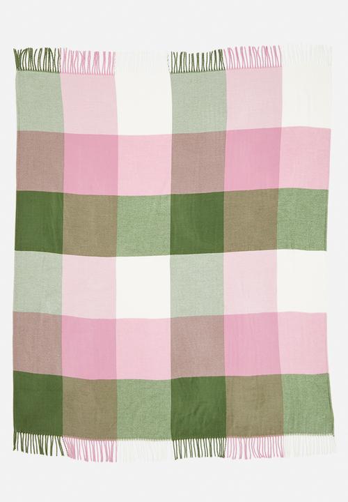 Sixth Floor - Autumn Check Throw - Lilac