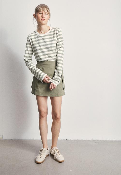 H&M - Cotton jersey top - green, multi