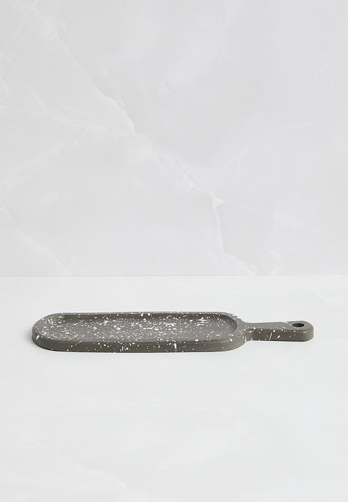 Terrazzo Home - Paddle Serving Board - Black