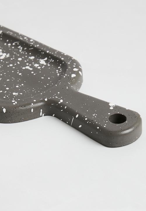 Terrazzo Home - Paddle Serving Board - Black