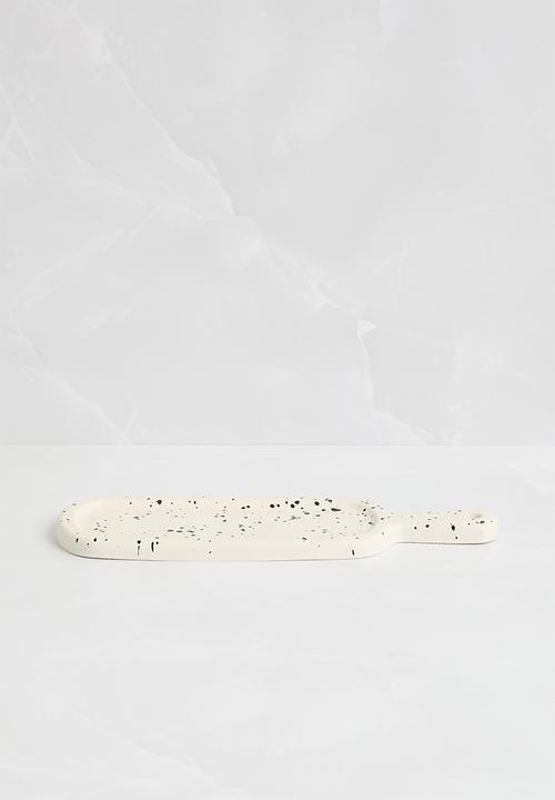 Terrazzo Home - Paddle Serving Board - White