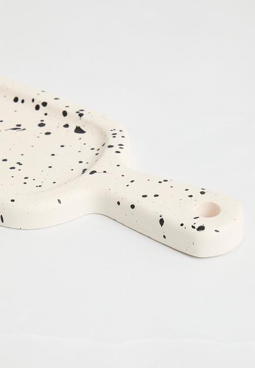 Terrazzo Home - Paddle Serving Board - White