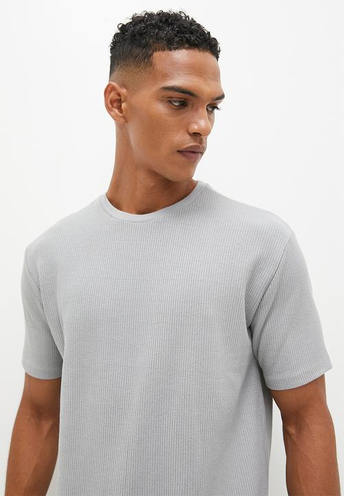 Superbalist - Rib crew neck tee - Grey