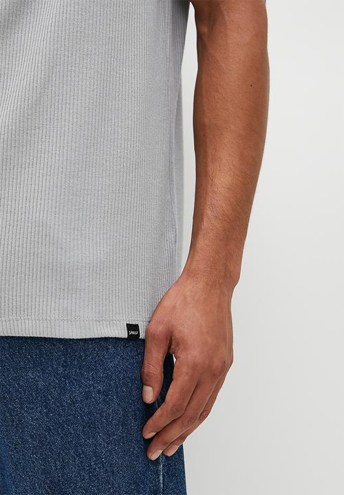 Superbalist - Rib crew neck tee - Grey