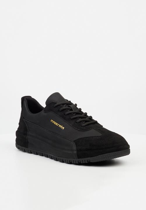MAZERATA - Perlo 1 faux suede - black