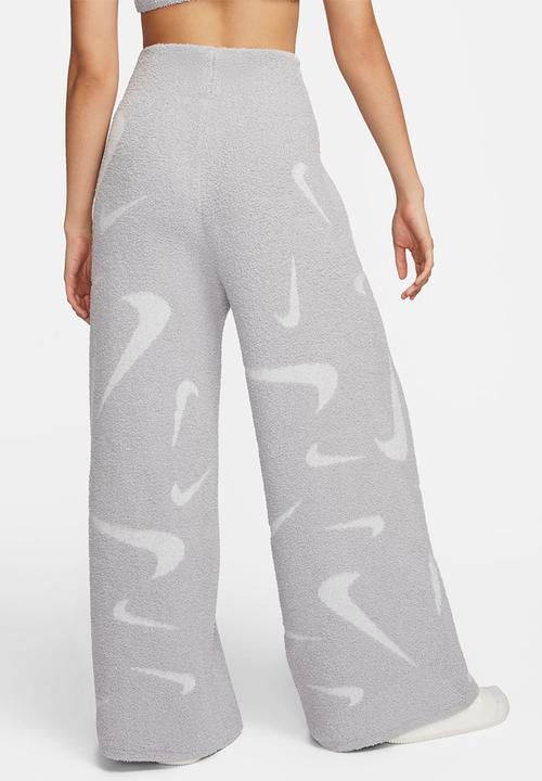 Nike - W Nsw Cozy Logo Aoj Knit Pant - Lt Smoke Grey/Photon Dust