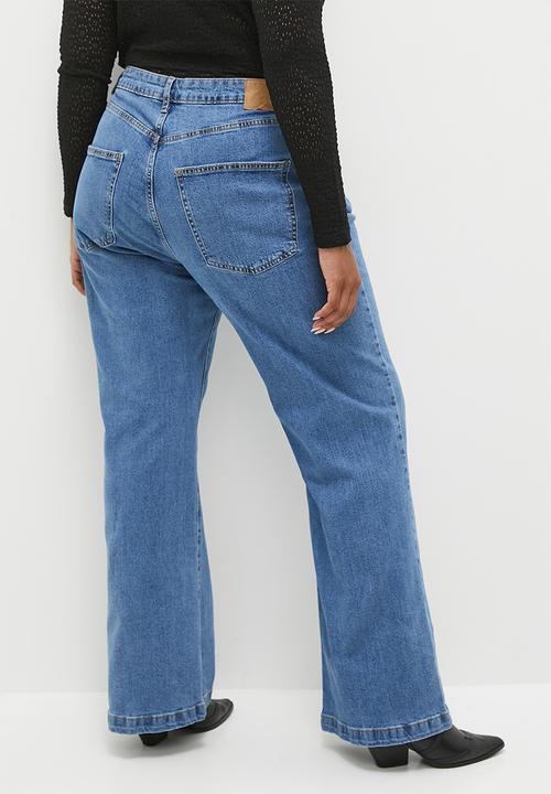 Cotton On - Plus Curvy Stretch Bootcut Flare Jean - Sea Blue