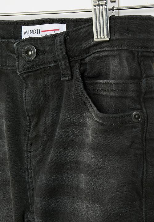 MINOTI - Boys Basic Denim Shorts - Black
