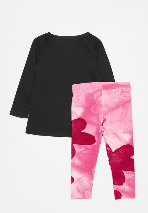 Nike - Nike sci-dye dri-fit top and leggings set - playful pink