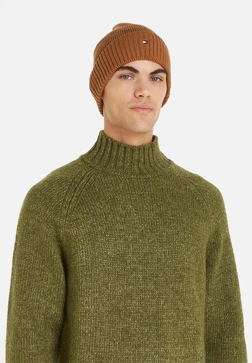 Tommy Hilfiger - Essential flag beanie - desert khaki
