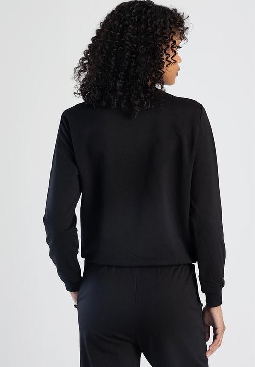 SISSY BOY - Raglan Sweat Top With Gold Detailing - Black