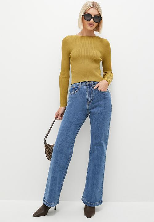 Cotton On - Curvy Stretch Bootcut Flare Jean - Sea Blue