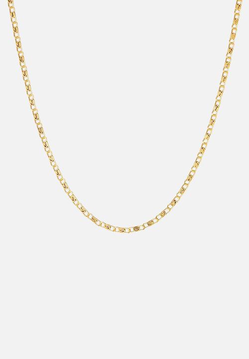 Zoe on Trend - Fine swirl chain - gold