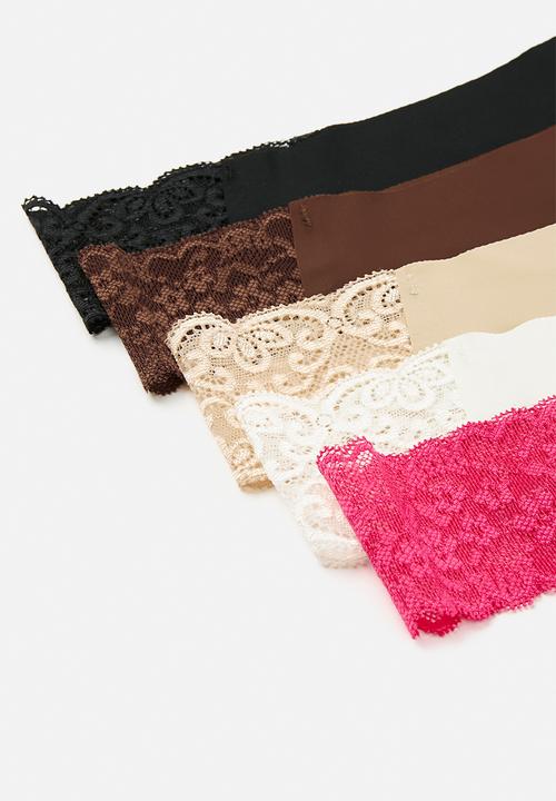 Cotton On - Party pants seamless g string 5 pack - multi
