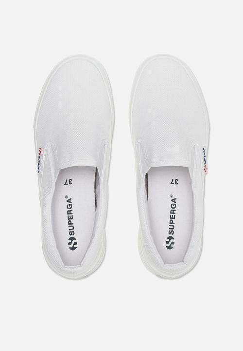 SUPERGA - 2740 platform slip on platform - 901 white