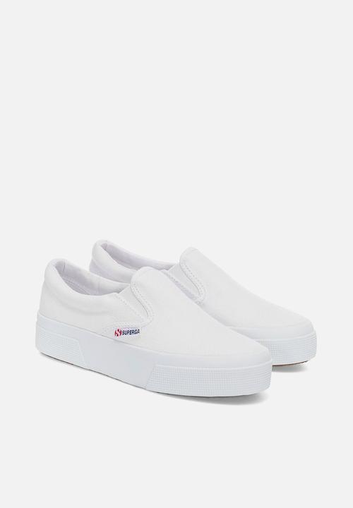 SUPERGA - 2740 platform slip on platform - 901 white
