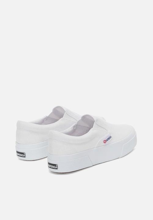 SUPERGA - 2740 platform slip on platform - 901 white