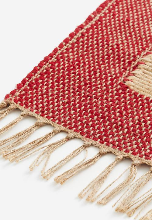 H&M - Jute rug - red