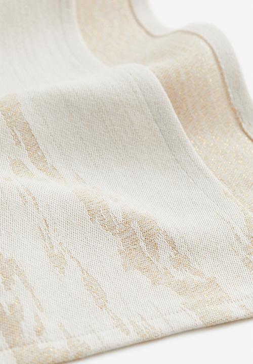 H&M - Shimmering table runner - white
