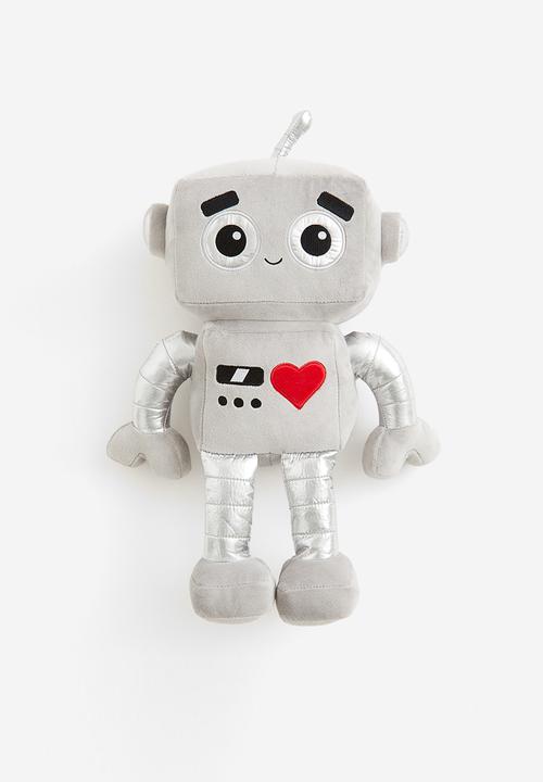 H&M - Robot soft toy - grey multi