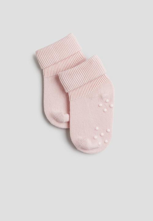 H&M - 3-Pack anti-slip-socks - pink & white