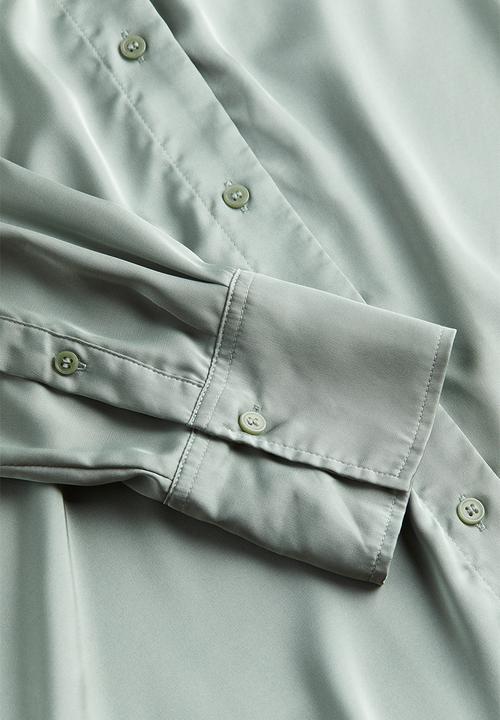 H&M - V-neck blouse - green