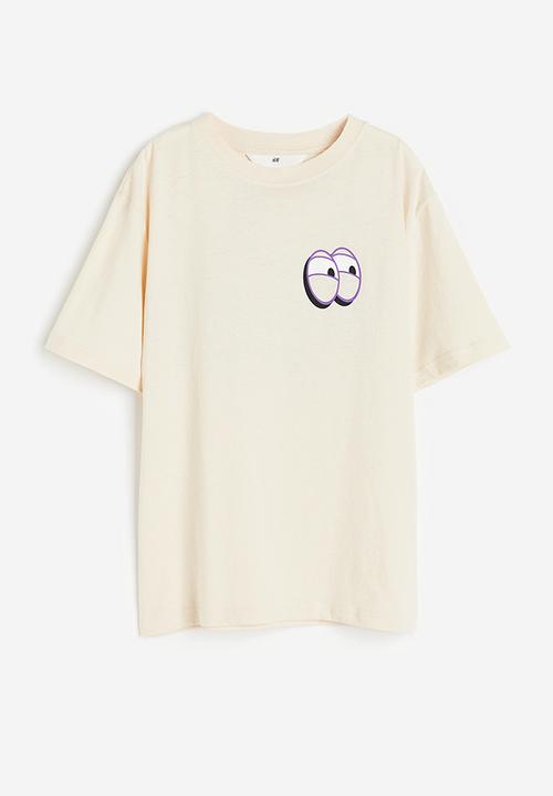 H&M - Printed jersey t-shirt - multi white