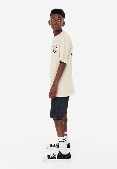 H&M - Printed jersey t-shirt - multi white