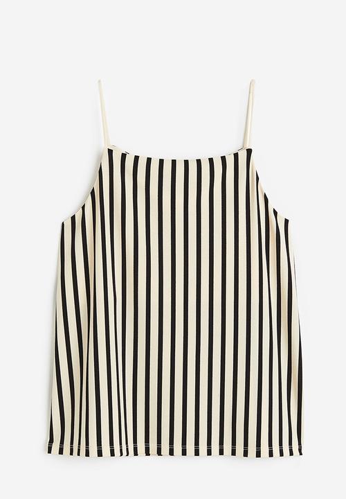 H&M - Strappy crêpe top - beige 