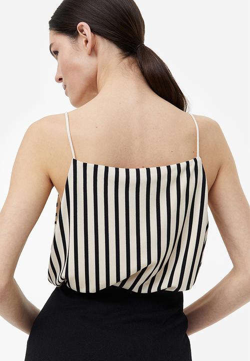 H&M - Strappy crêpe top - beige 