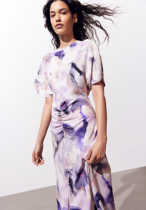 H&M - Slit-sleeved dress - white