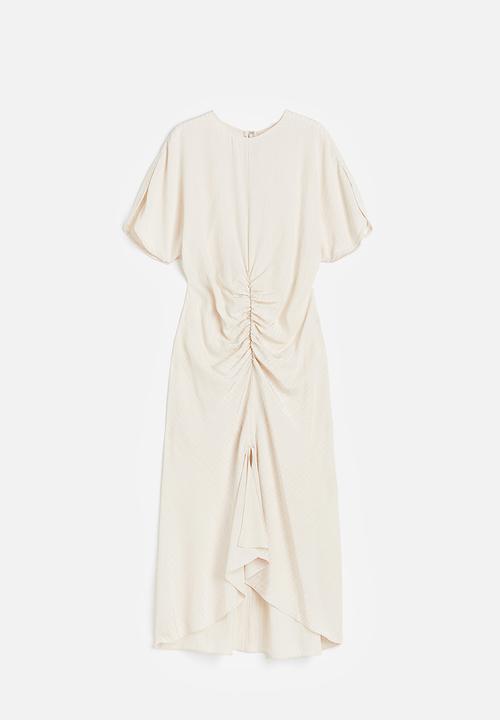 H&M - Slit-sleeved dress - beige