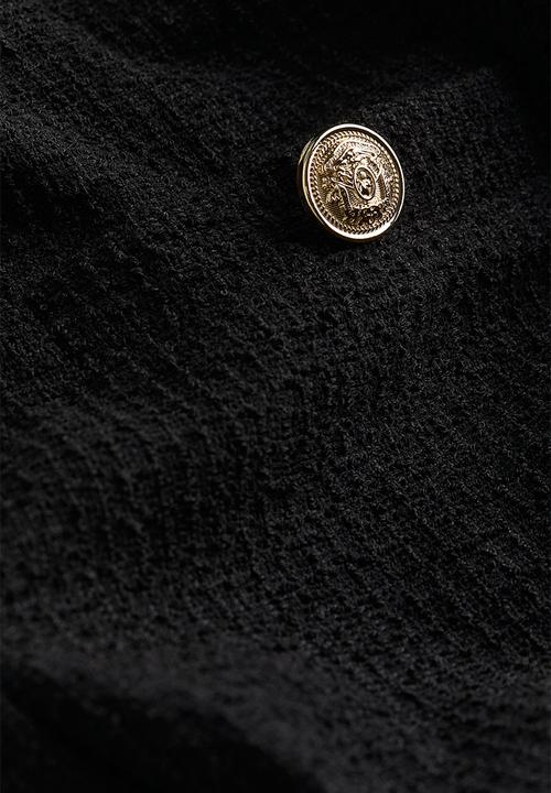 H&M - Textured pencil skirt - black