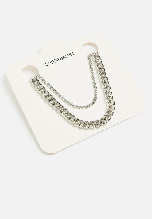 Superbalist - Brody multichain necklace - silver