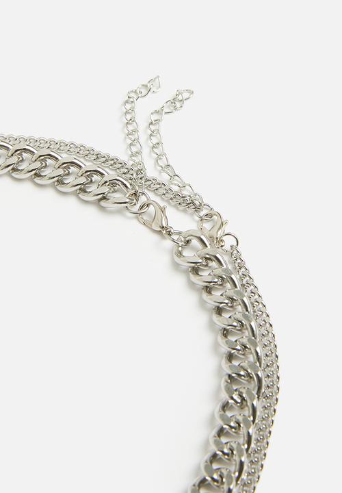 Superbalist - Brody multichain necklace - silver