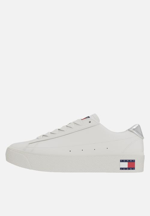 Tommy Hilfiger - TJW Vulcanized Leather Platform Low Cut - Ecru