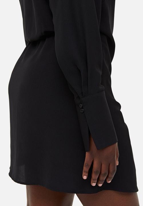 H&M - Crêpe wrap dress - black