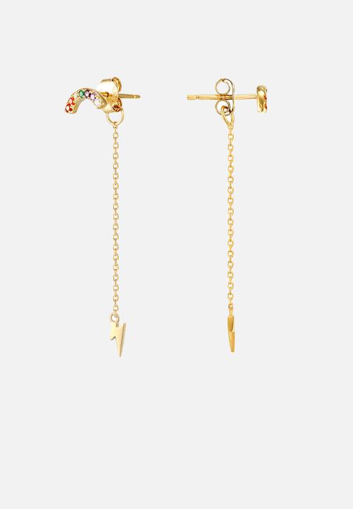 Zoe on Trend - Weather stud earrings - gold