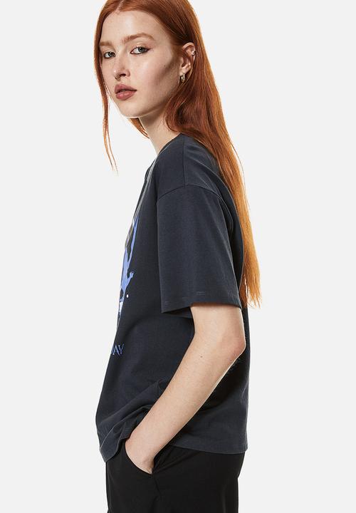 H&M - Oversized printed t-shirt - black