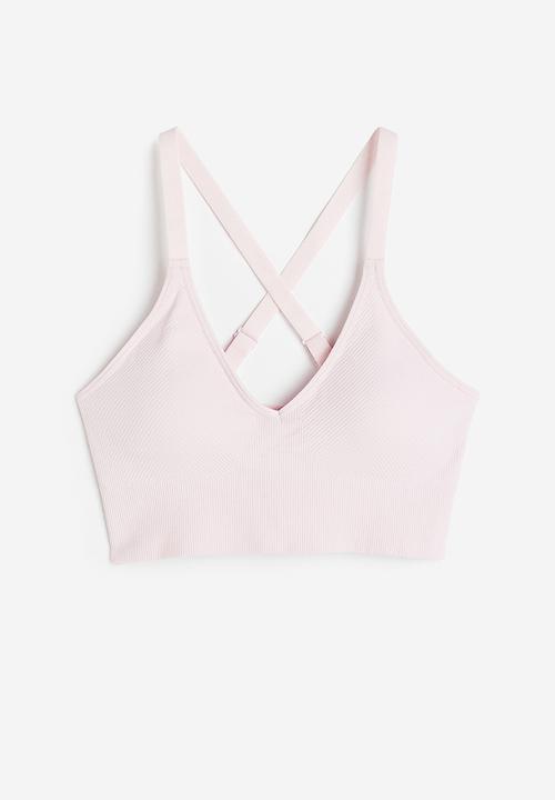H&M - Drymove™ medium support sports bra - light pink
