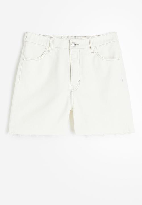 H&M - Denim shorts - white