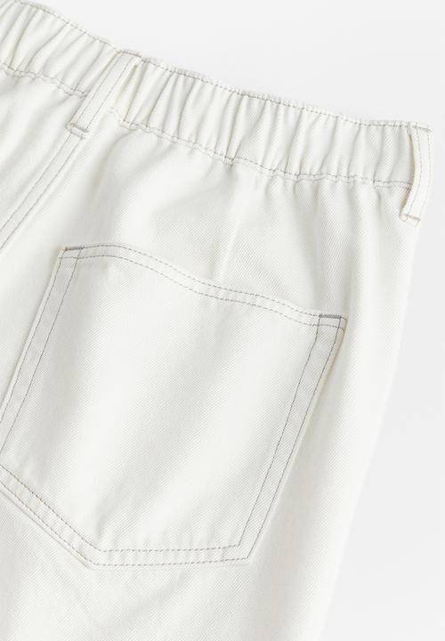 H&M - Denim shorts - white