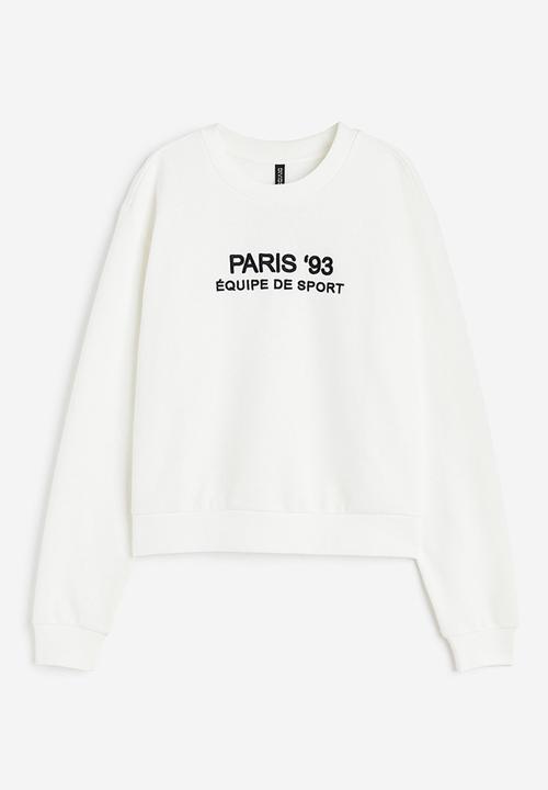 H&M - Printed sweatshirt - white 
